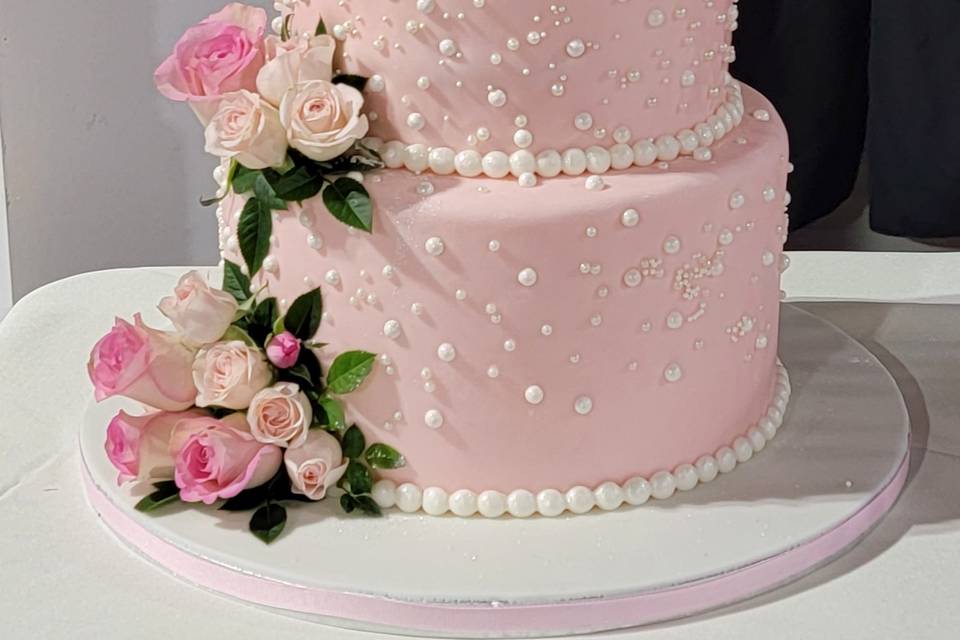 Cute pink cake