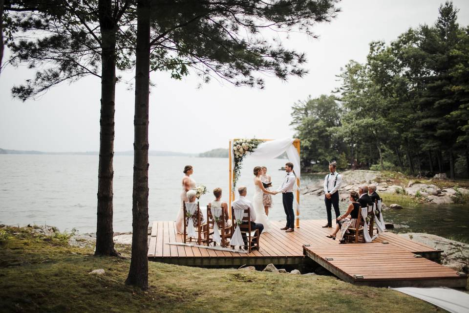 Dockside nuptials