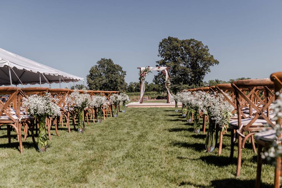 Ceremony on the lawns
