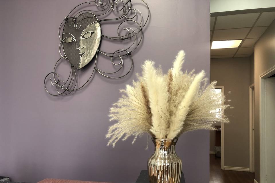 The studio interior