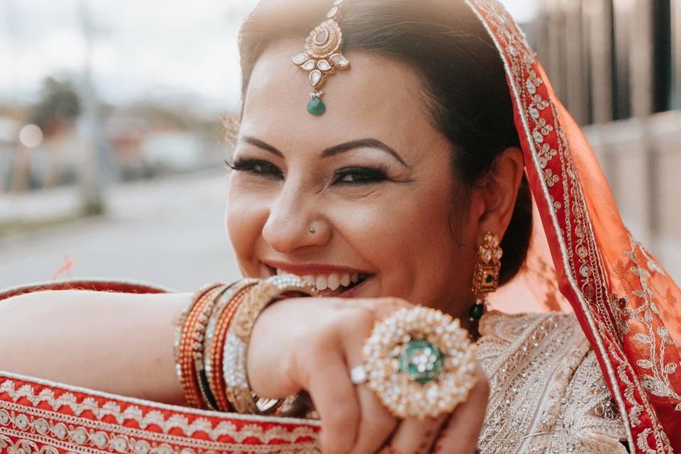 Hindu bride, portraits