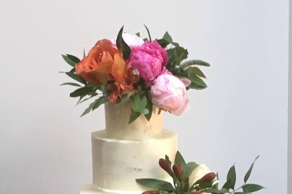 Cake with florals