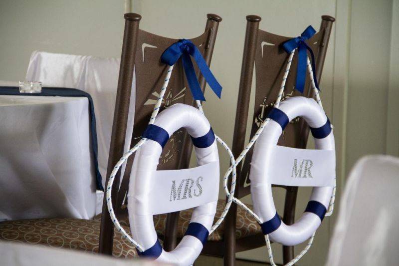 Mr & Mrs Buoy Chair Signs