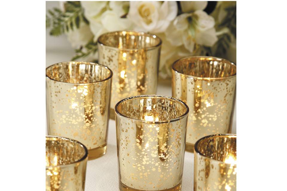 Mercury votives (gold & silver