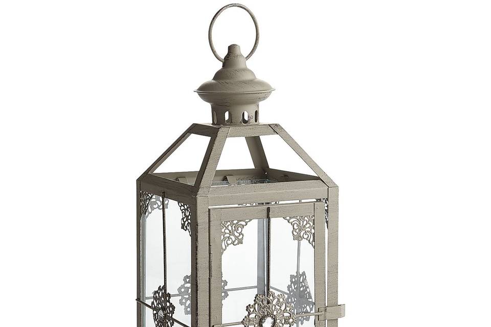 Taupe jewelled lantern