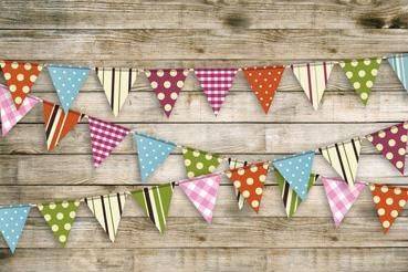 Rustic banners backdrop