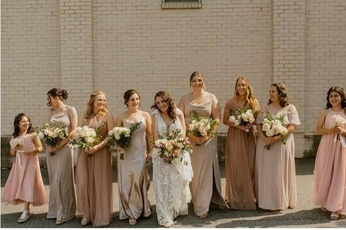 Bridal party bouquets