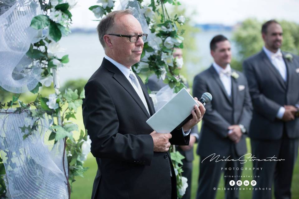 White Orchid Wedding Officiant