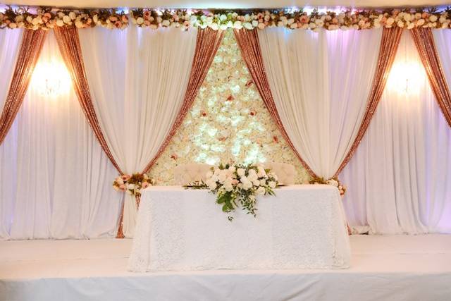 Flower wall backdrop