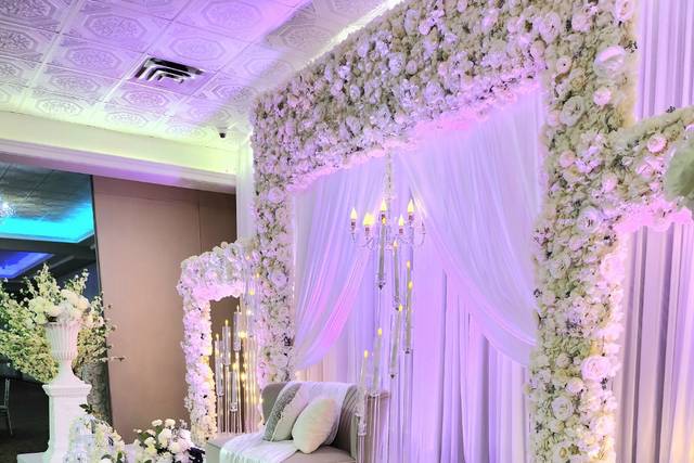 High end silk florals decor