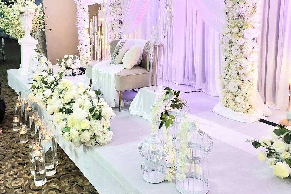 White floral wedding