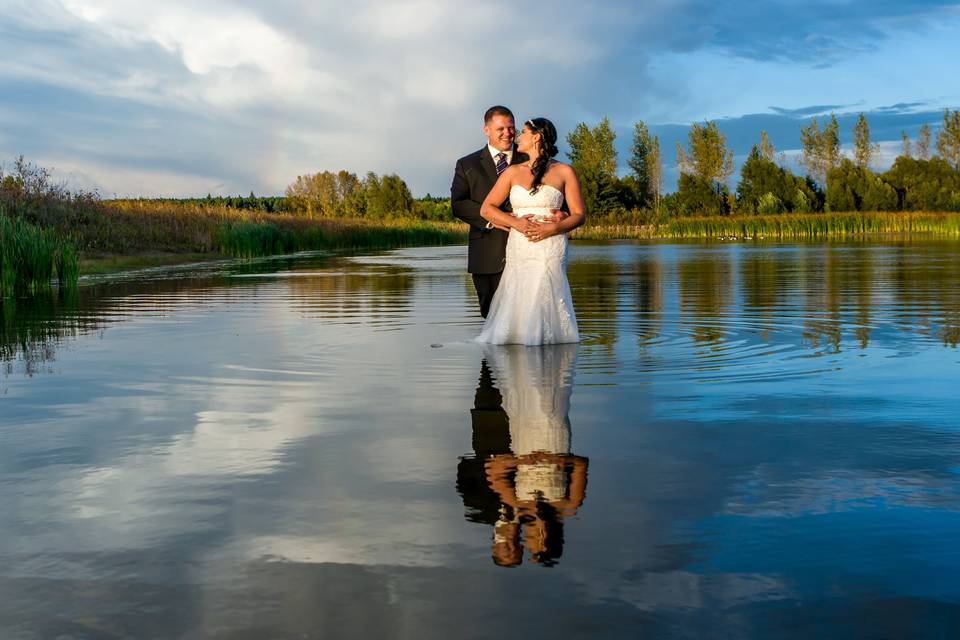 Outdoor wedding photography