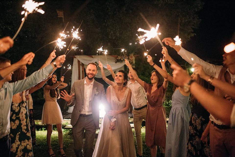 Sparkler send-off