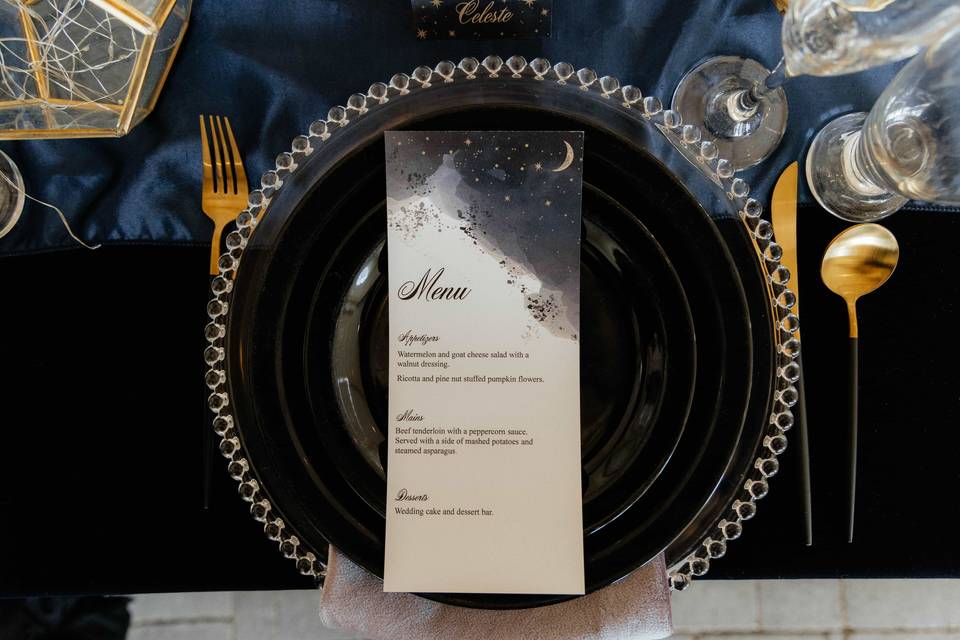 Celestial table settings