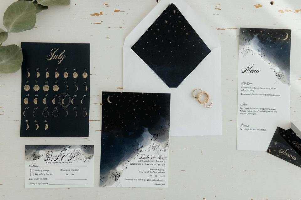 Gorgeous wedding stationary