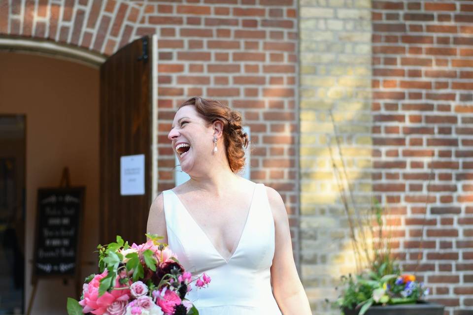 The happiest day of her life!