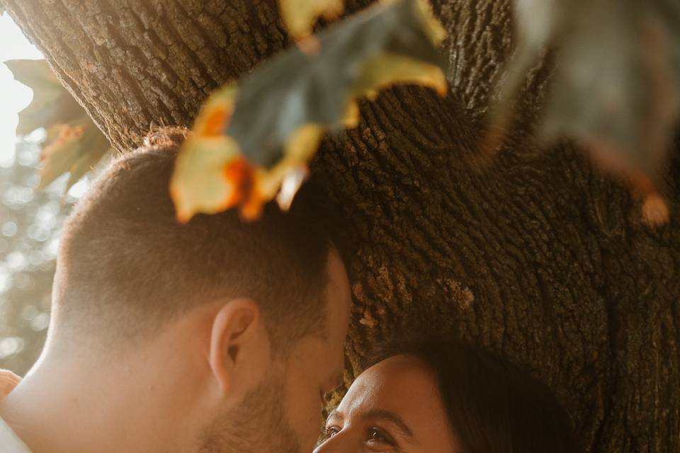 Moment before the kiss