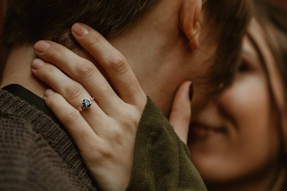 Fall Engagement ring shot