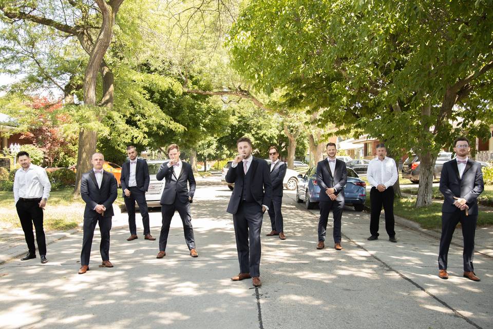 Groom and his best mates