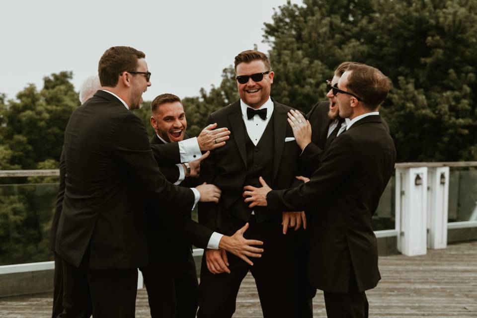 Groom and groomsmen