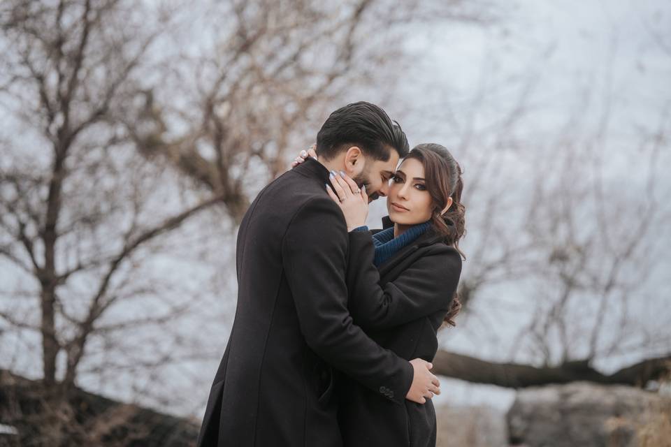 Couple on a winter's day