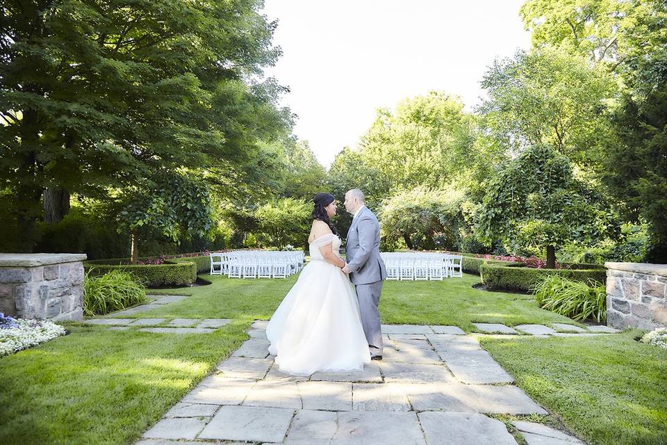 Grand staircase couple