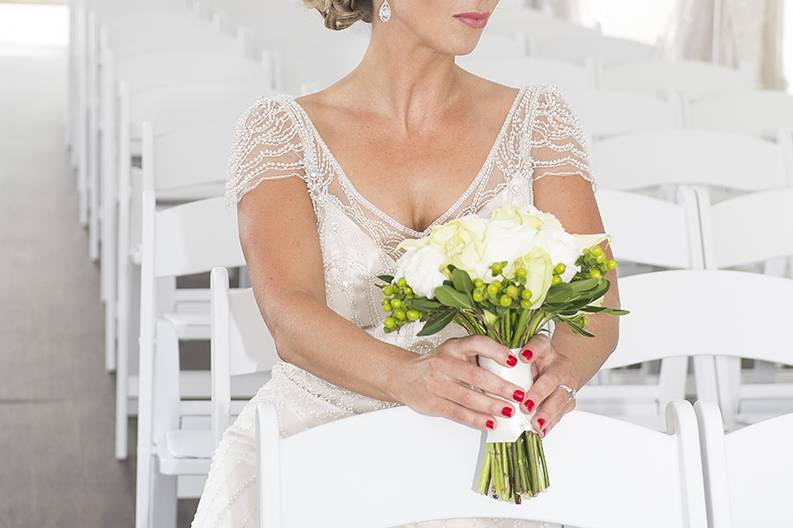 Ceremony bride bouquet