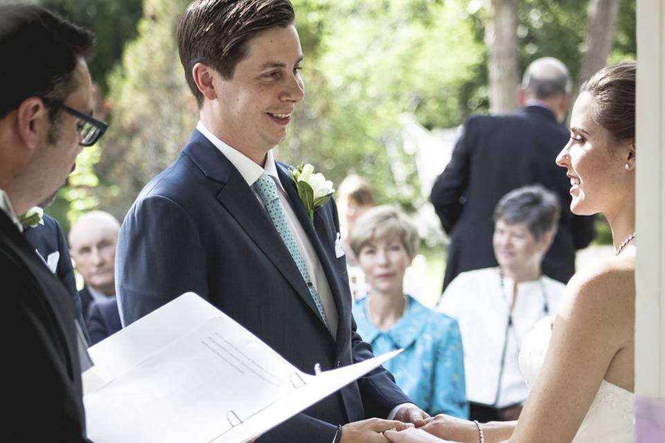 Vows bride groom ceremony