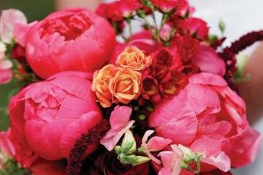 Bouquet pivoine et rose