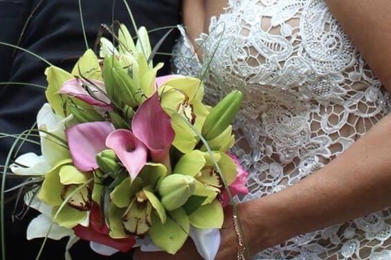 Bouquet orchidee et calla