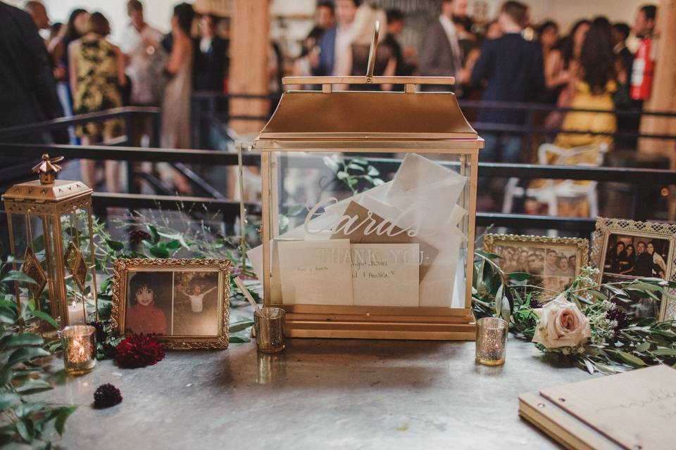 Welcome Table/Lanterns