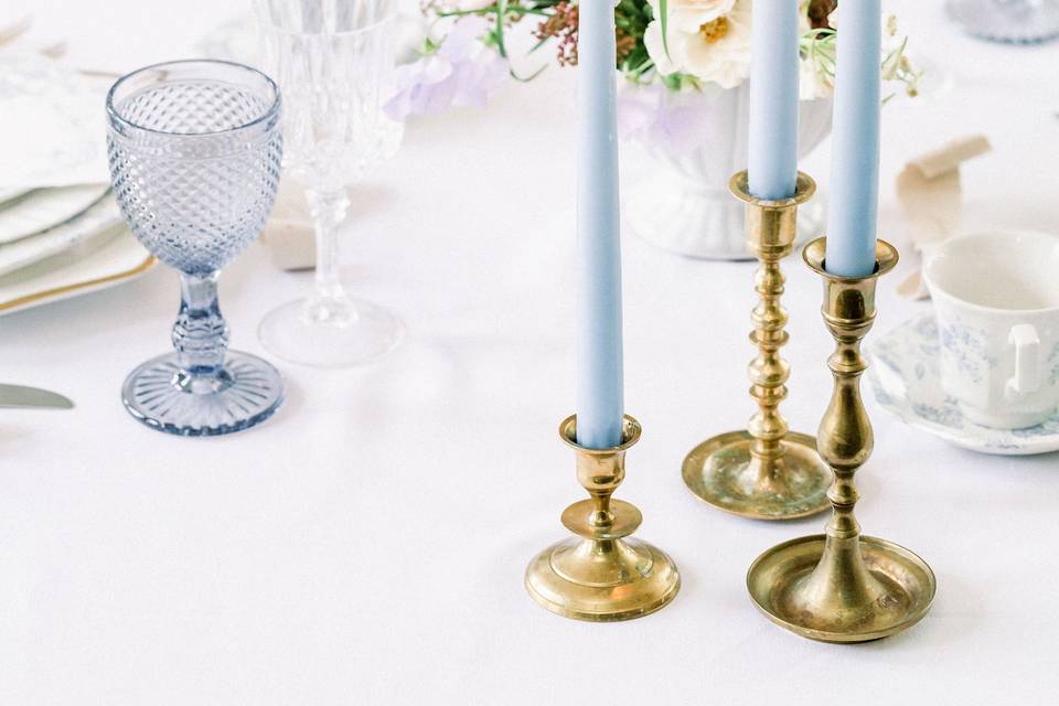 Brass candle sticks