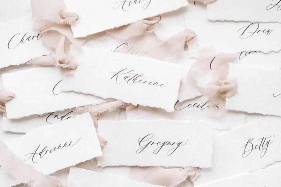Day-Of Stationery Name Cards