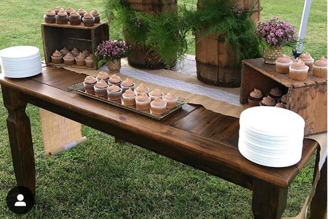 Rustic Harvest Table