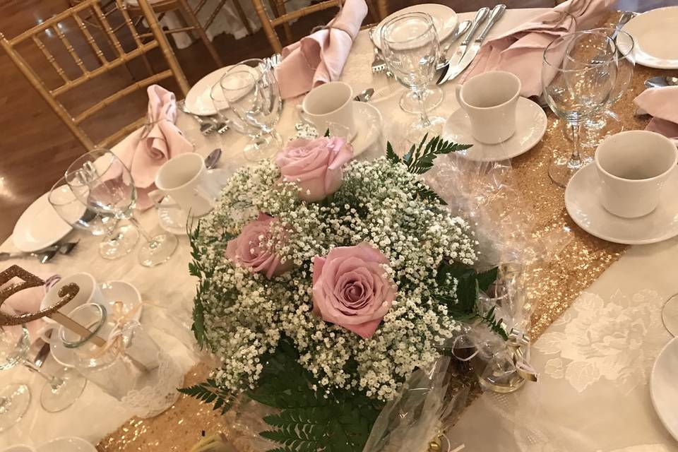 White round Bridal bouquet