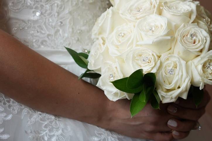 White round bouquet