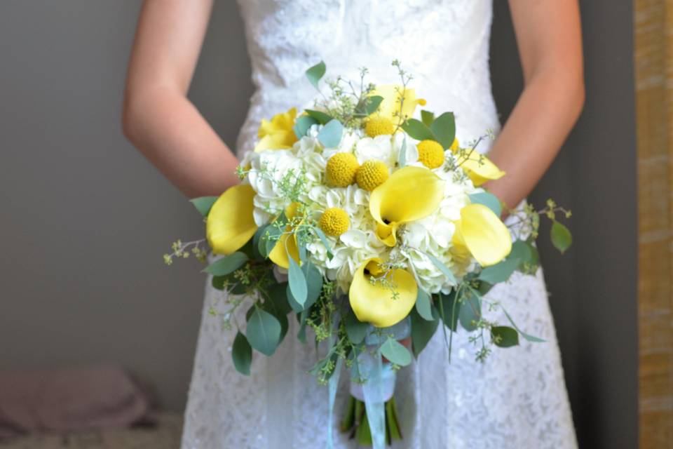 Calla Eucalyptus Bouquet