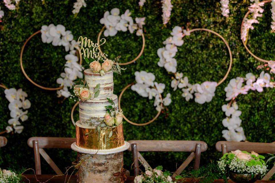 Cake Table & Backdrop