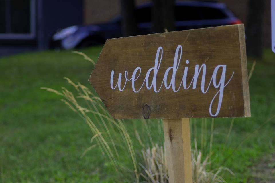 Wedding signage