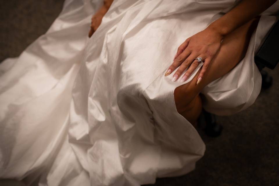 Bridal portrait details