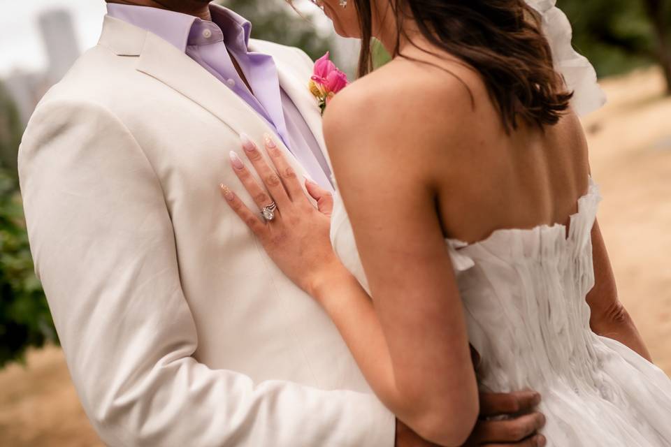 Wedding portrait details