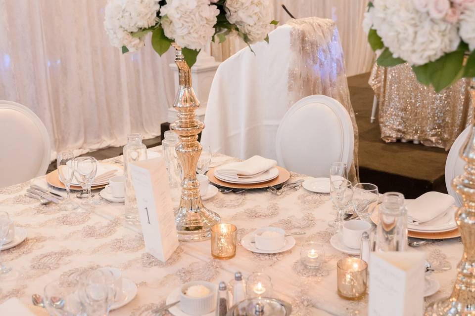 Head Table and Dance Floor