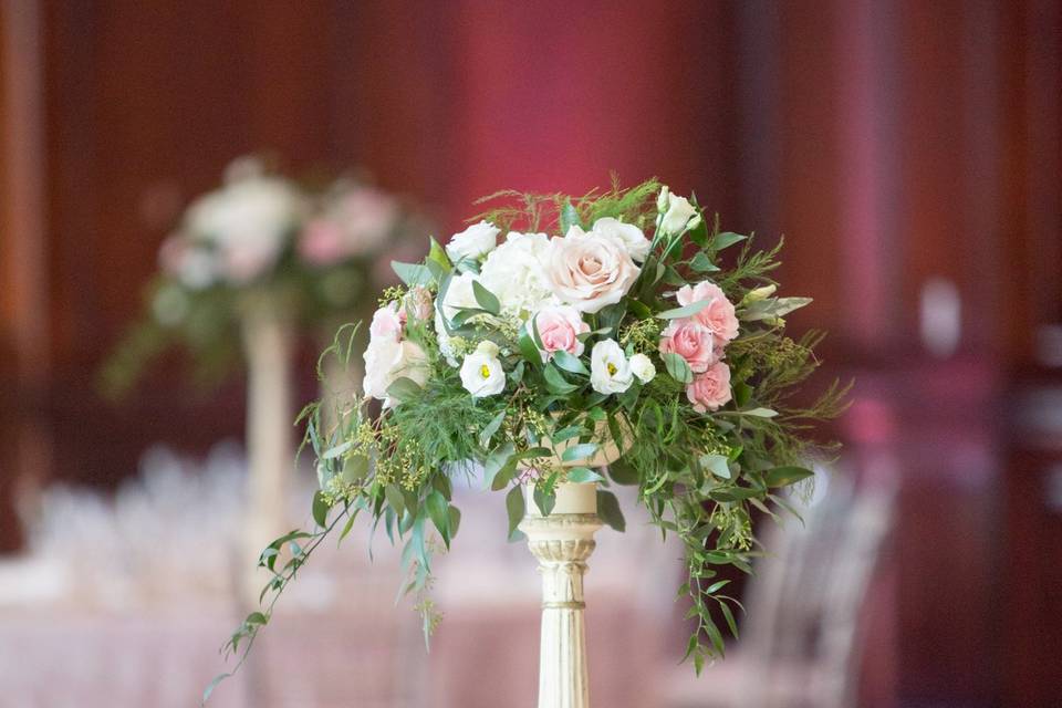 Tall floral centerpieces