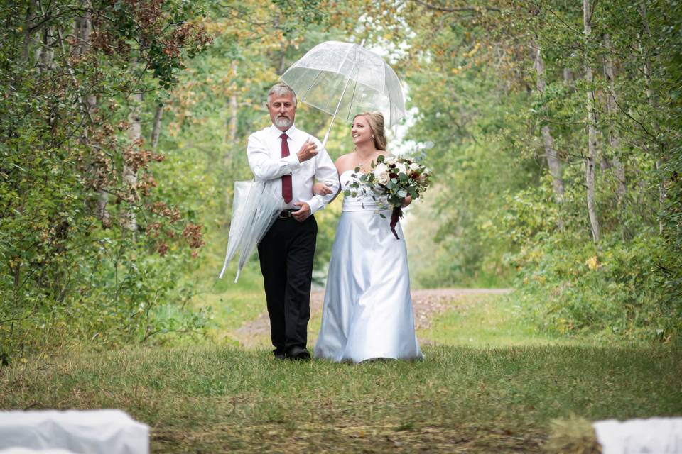 Walking down the aisle