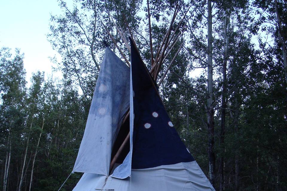 Painted tipi