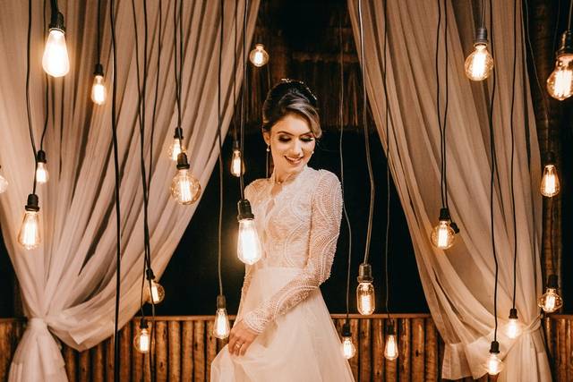 Standing with lights
