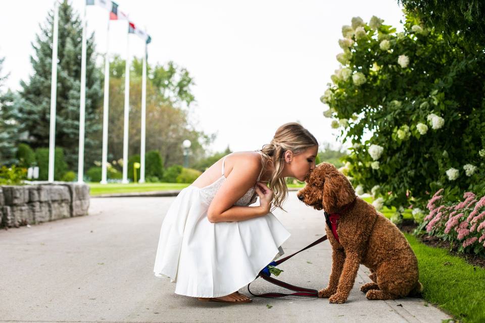 Dog + Wedding love