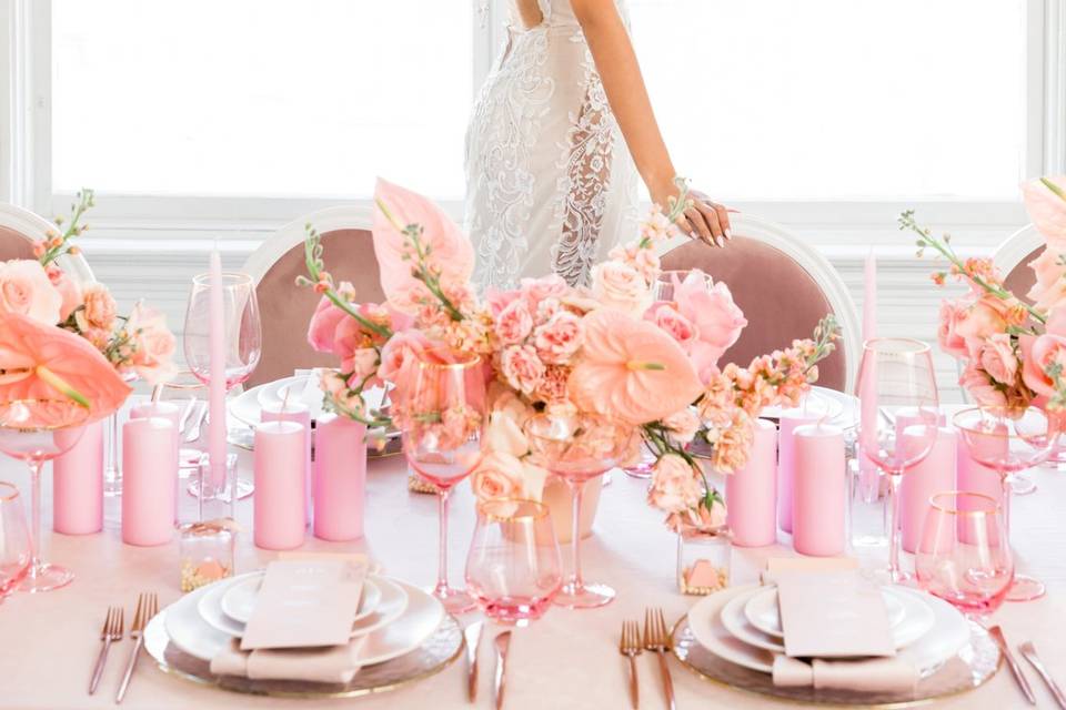 Pink Modern Wedding