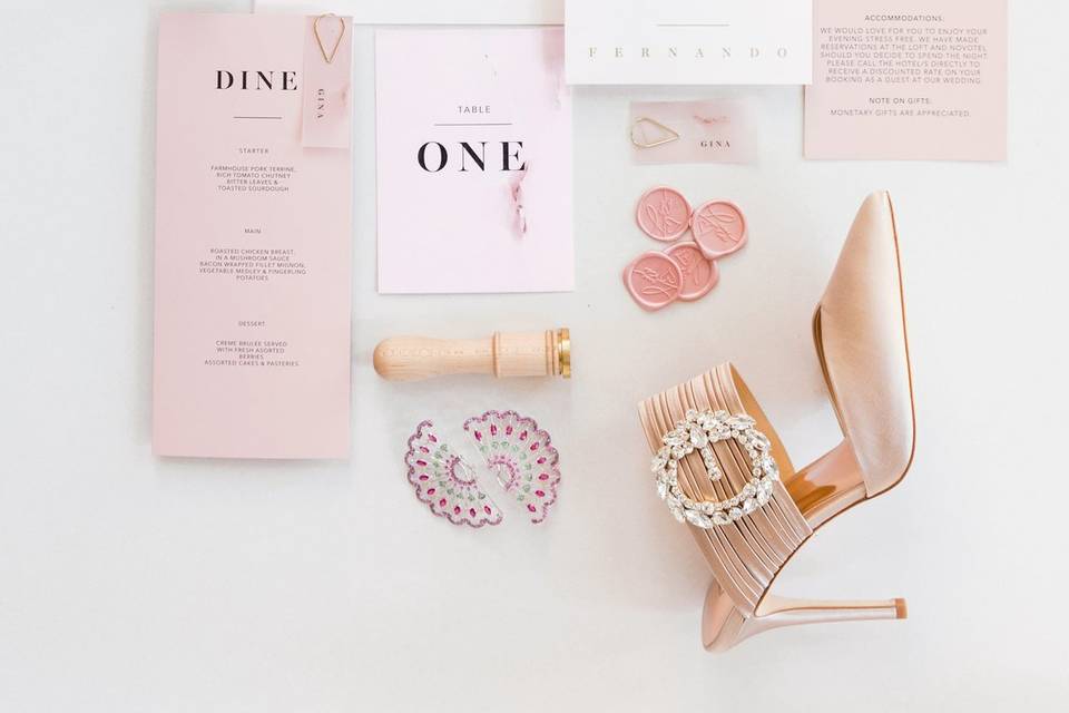 Pink Modern Wedding