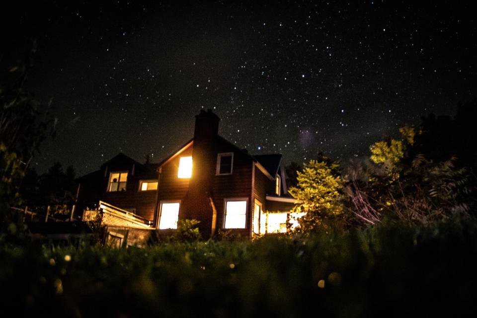 Wedding starscape farm house.